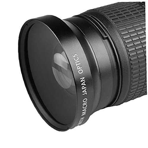 Digitalkameraobjektiv, 0,43x 62 mm Weitwinkelobjektiv Hochauflösendes Objektiv, kompatibel mit Canon Sony mit 2… – Bild 5