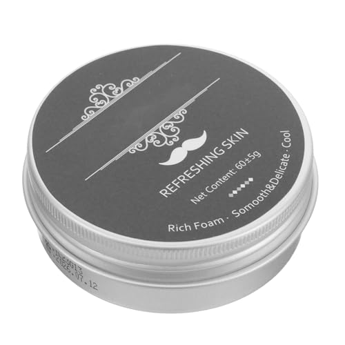 Gadpiparty Espuma de Afeitar para Hombres con Peppermint Barra Compacta y Ligera para Viajes y Cuidado de Barba Seguro