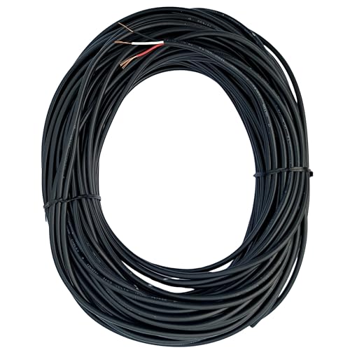 Image of SensaSwitch Water Sensor Signal Connection Wire, 90 Feet 3 Core Multi-Strand Copper, Double PVC Protectded Cable, Color Black, Item Code SW-3C