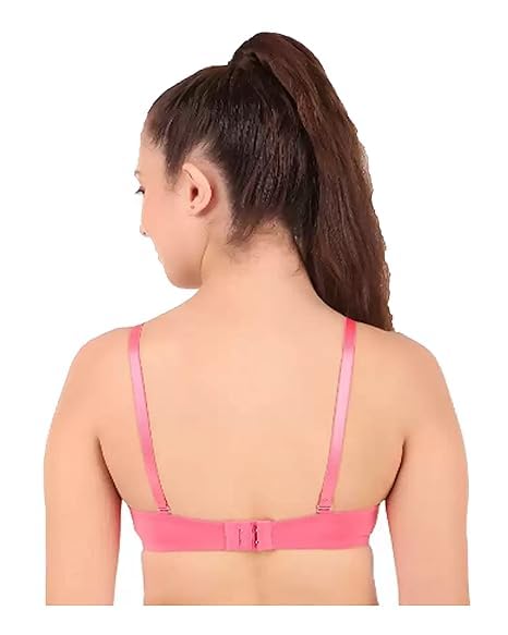Image of Brachy Women's Every Day's Padded Underwired Demi Cup Bra T Shirt Padded Underwired Pushup Bra 85% Poly Cotton, 15% Elastane
