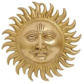 Generic HC Astadhatu Brass Sun Idol 30cm
