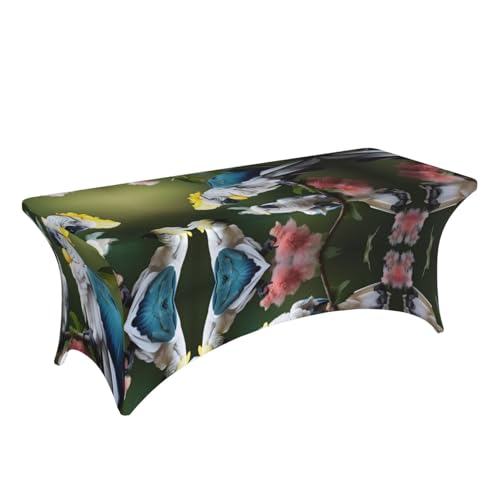 Housse de table rectangulaire extensible EdWal imprimé cacatoès - 4