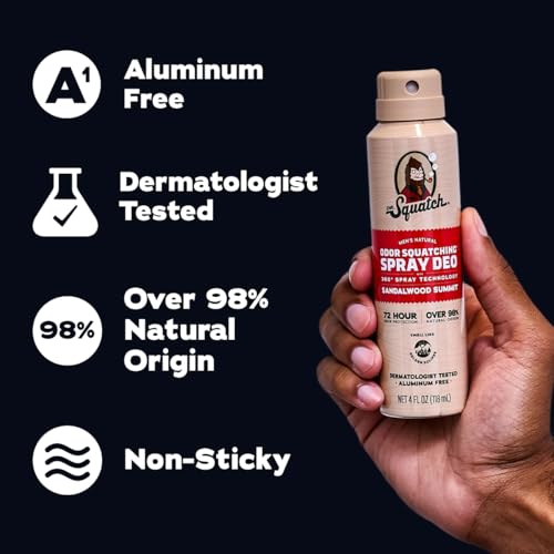 Dr. Squatch Spray Natural Deodorant Men, Aluminum Free (4oz, 2-Pack) - image 4