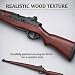 Full Size 43.5" WWII Style Foam M1 Rifle Prop - Wood Texture, Lightweight Non-Functional Military Cosplay Display for Adults, Image 2 Full Size 43.5" WWII Style Foam M1 Rifle Prop - Wood Texture, Lightweight Non-Functional Military Cosplay Display for Adults, Image 2