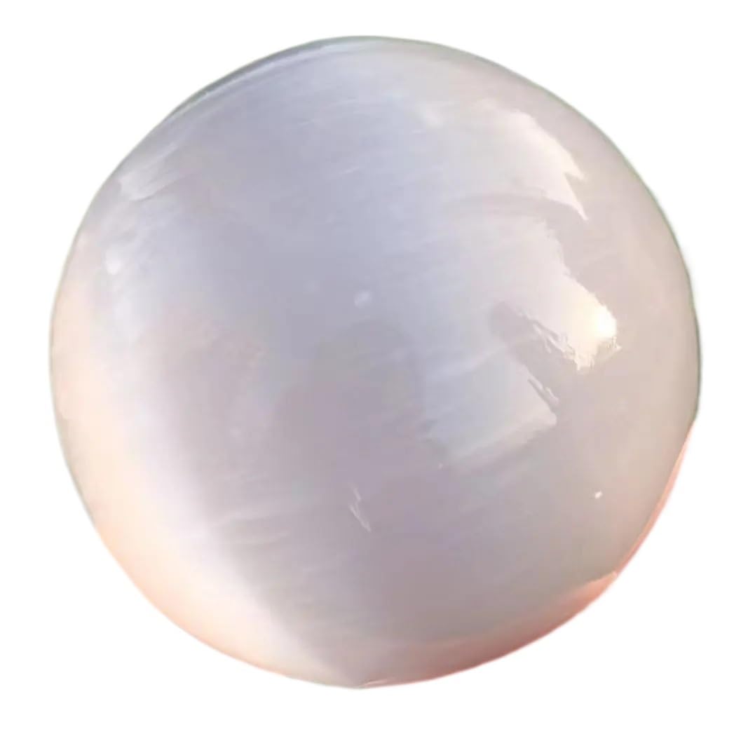 Boules de sélénate blanche en quartz et gypse de 100g pour créer une ambiance zen de nuit