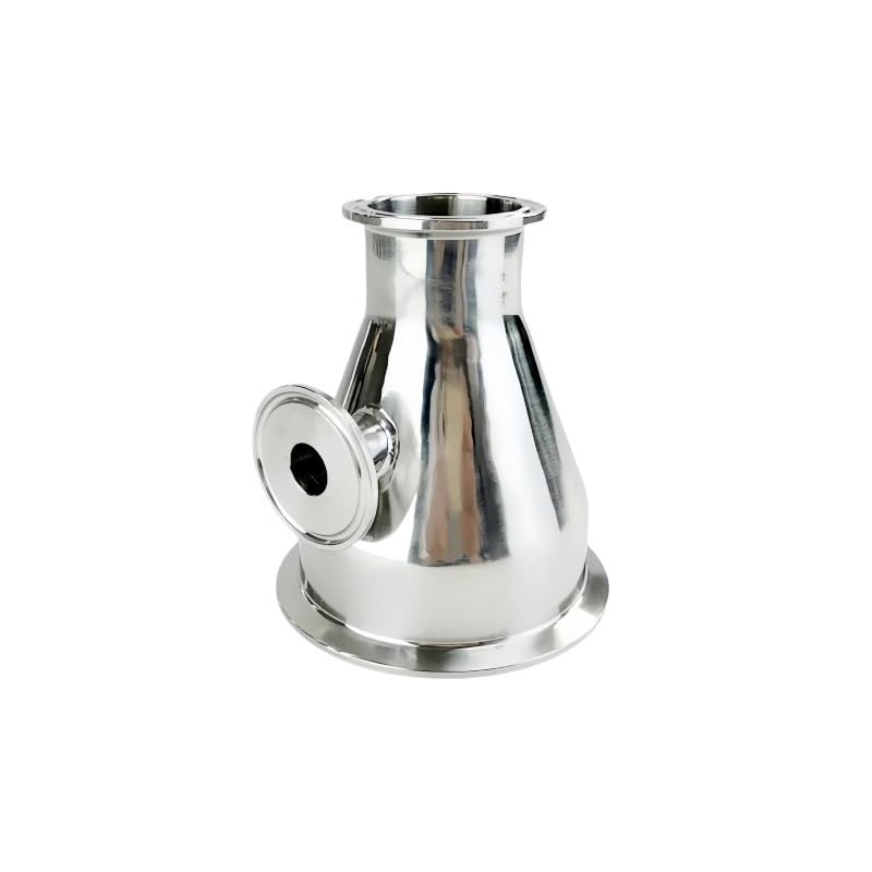 Koncentryczny reduktor ze stali nierdzewnej 304 2 "do 4"/3 "do 4" z interfejsem termometru 19 mm połączenie zaciskowe z trzema końcówkami rura przemysłowa(3x4 With Accessory)