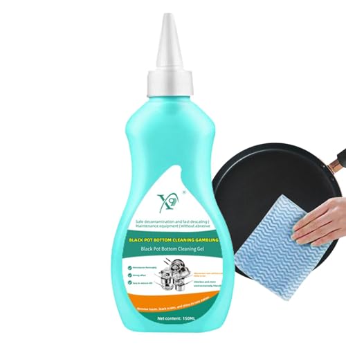 Nettoyant Pour Casseroles Et Poêles – Nettoyant Pour Casseroles Sans Rayures | Nettoyant De Gel De Fond De Casserole D'agent De Nettoyage De Cuisine De 150 Ml, Pâte De Nettoyage En Acier Inoxydable, D