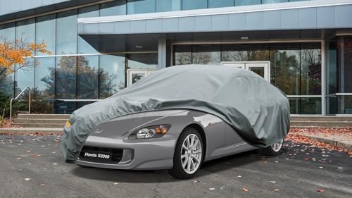 Image of Kayme Heavy Duty Car Cover Custom Fit Honda S2000, Waterproof All Weather for Automobiles, Full Exterior Covers Sun Rain UV Protection.