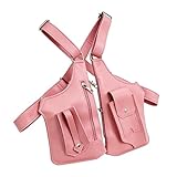 Celuicion Verstellbar für Achselhöhle, verstellbare Diebstahlsicherung, Achseltasche für Reisen, Arbeit, Reisepass, Schule, Wandern, Motorrad, Telefon, Rosa, Consulte la descripción