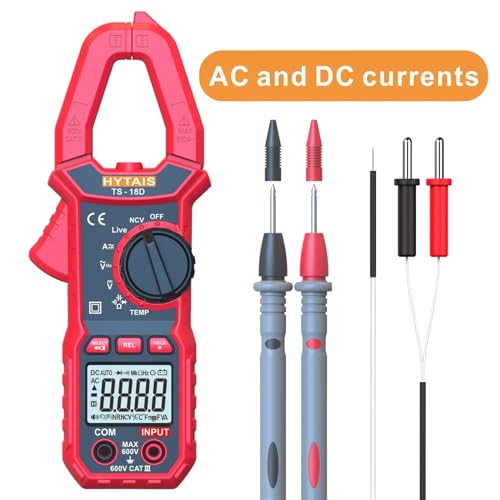 Pinza Amperimétrica Multímetro 600A DC/AC Clamp Amperímetro 6000 Cuentas Voltímetro Amperímetro Pinzas NCV Ohm Herramientas para Electricista miniatura 2