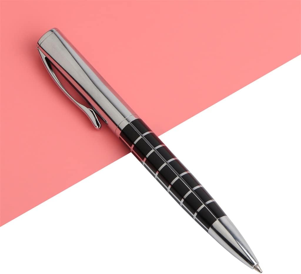 5/pcs Rotating Metal Ballpoint Pen Stainless Steel Ball Pens Commercial Stationery for Office School image 4