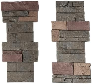 GenStone Faux Stacked Stone Pillar Panel 11.25