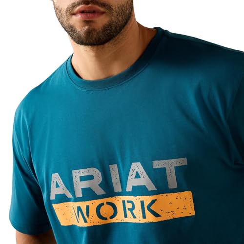Image of ARIAT Men's Rebar Cotton Strong Logo Short Sleeve T-Shirt