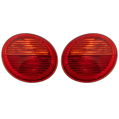 Juego de faros traseros, juego de luces traseras derecha e izquierda para modelo New Beetle (9C1/1C1/1Y7), año de construcción: 01/1998-08/2005, plástico con portalámparas