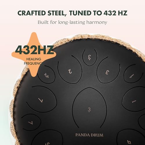 Set Pro & Plus (Negro) | Steel Tongue Drums 432 Hz miniatura 5