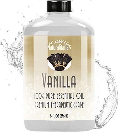 Best Vanilla Essential Oil (8oz Bulk Vanilla Oil) Aromatherapy Vanilla Essential Oil for Diffuser, Soap, Bath Bombs, Candles, and More!.