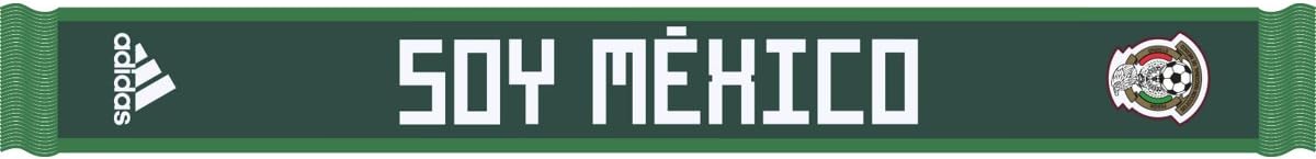 adidas World Cup Soccer Mexico Home Scarf, One Size, Collegiate Green/Green/White