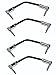 Perfektion Studio Series PM-616SME Heavy Duty Deluxe 6 Inch Right Angle Metal End Guitar Patch Cable (4 Pack)