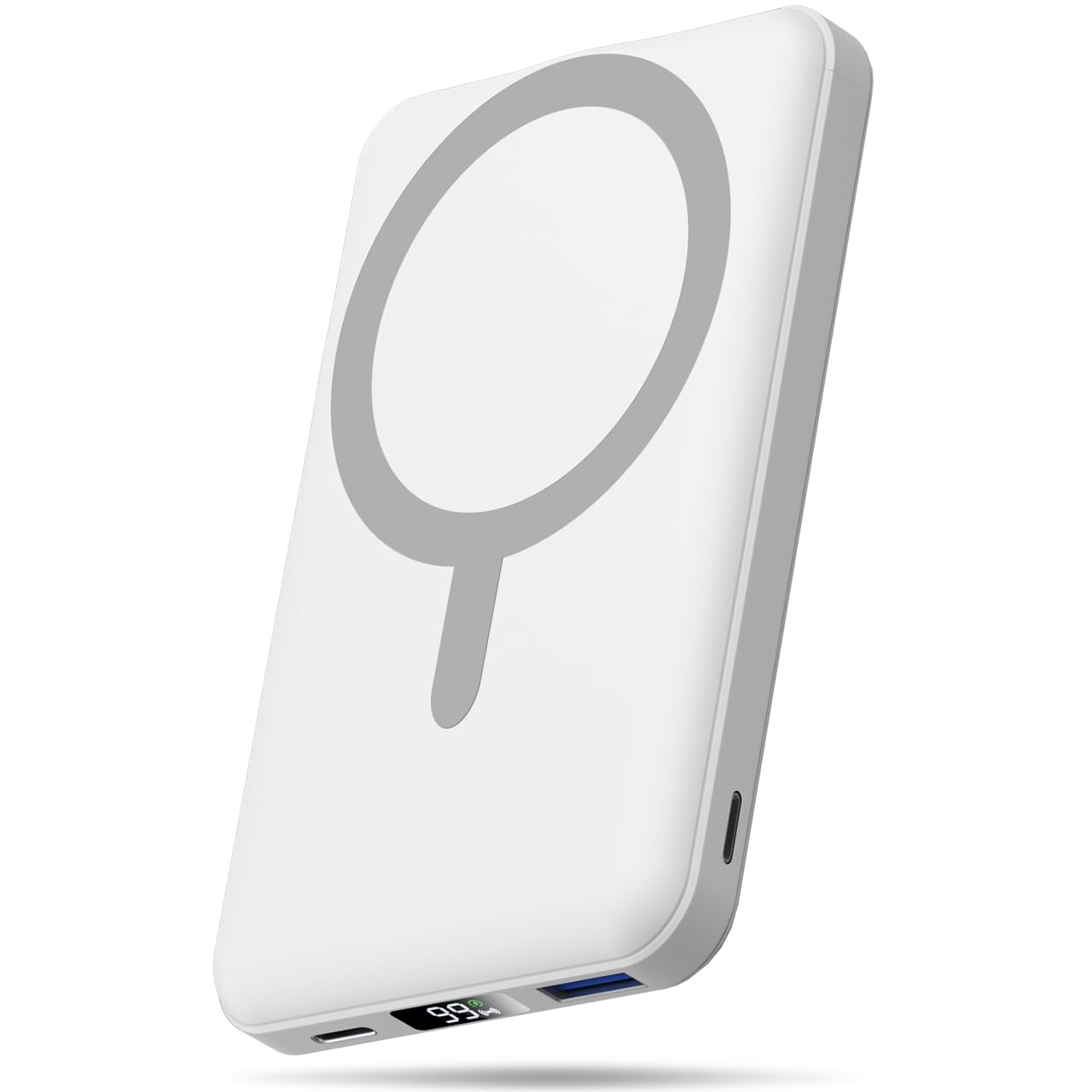 AOGUERBE Power Bank 10000mAh, Caricabatterie Portatile, Wireless Magnetico PowerBank PD 22.5 W Ricarica Rapida con Display LED USB-C Batteria Esterna per iPhone17/16/15/14/13/12/Pro/Mini/Pro Max