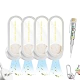 Paquete de 4 purificadores de aire enchufables para el hogar, diseño de luz nocturna, purificador de ionizador de aire, generador portátil de iones negativos, ambientador iónico para olor de mascotas