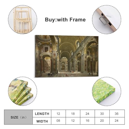 Poster d'art Melchior de Polignac Pannini toile murale 40x60 - 2
