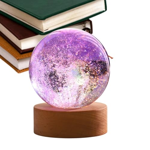 Bola luminosa Galaxia – Bola de estrellas grabadas, diseño único | Accesorio de decoración para el hogar, perfecto para crear un ambiente mágico en cualquier habitación
