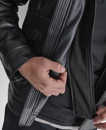 Image of DKNY mens Faux Leather Soft Durable Jacket