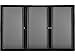 Ghent Ovation Fabric Enclosed Bulletin Board, Black Frame, 4-Ft H X 6-Ft W (Ovk5-F91)