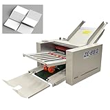 TECHTONGDA Automatic Paper Folding Machine with Counter and Adjusting Speed 110V Desktop Fold Paper 2 * 3in to 12 * 27in Fold Sizes, Max Speed 262ft/min for Offices, Schools