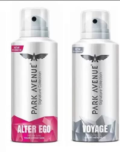Image of PARK AVENUE Alter Ego+Voyage Deodorant Spray - For Men & Women (280 ml, Pack of 2)