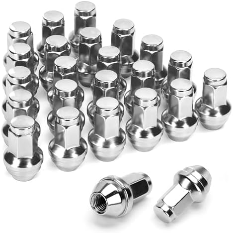 Dynofit 14x2 OEM Lug Nuts for F150 2004-2014, One-piece Factory Steel Tuner Nuts Compatible with Ford Expedition Navigator 03-14, Stock Wheel Nut Replace OE#BD142978 4L3Z1012A (Work on 14mm-2.0 Stud)