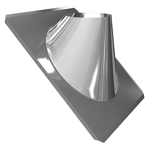 Preisvergleich Produktbild Edelstahlschornstein Dachdurchführung Edelstahl / Blei 35-50° DW 120