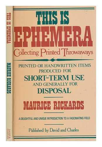 Amazon.co.jp: This is Ephemera: Collecting Printed Throwaways
