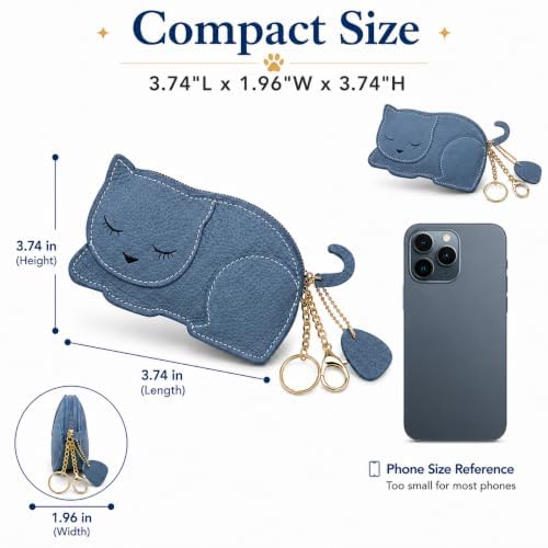 Image of QZUnique Women's PU Leather Crab Shape Pendant Purse Mini Bag Key Chain