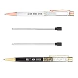 ZJFHTD Birthday Gifts for Mom-2 Pack Personalized Best Mom Ever Gifts Bulk Cute Fancy Ballpoint Pens from Daughter Son-Mother's Day Gift for New Mom