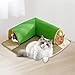 Gralara Cat Bed Play Tunnel,Cat Tunnel Toy for Indoor,Detachable,Cat Passage Cat Tunnel Tubes Toy Tent for Rabbit Kittens, Green