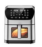 Panana Air Fryer 8.5QT For Quick Easy Meals, Compact Air Fryer with 10 Preset Function, Airfryer with Easy View Window, Adjustable Timer And Temperature, LED Display and Touch Control, 1700W