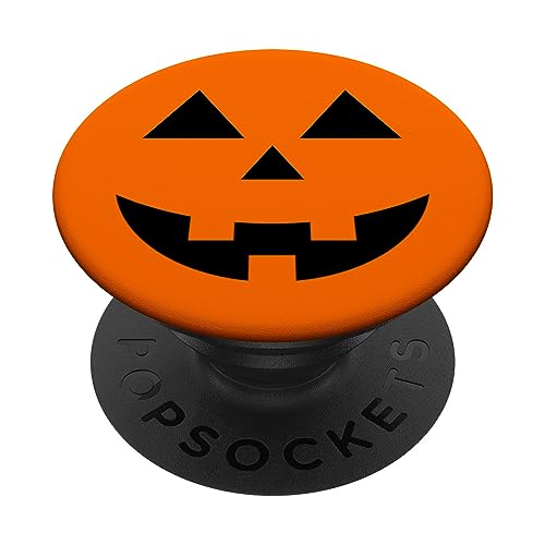 Spooky Jack-O-Lantern Halloween Pumpkin PopSockets PopGrip: Swappable Grip for Phones & Tablets