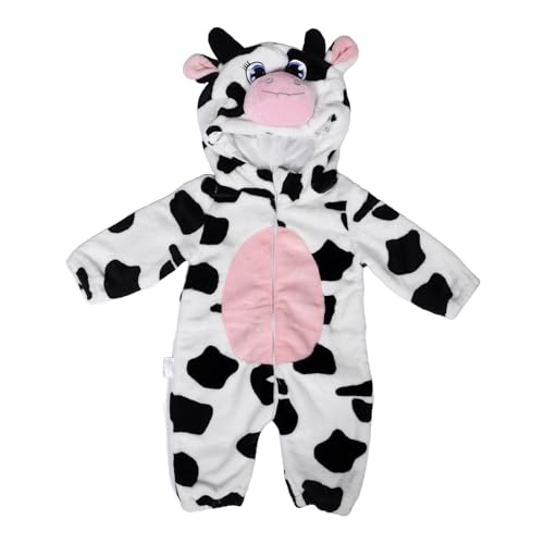 Ipetboom Peleles de Traje de Cosplay para Halloween Disfraz de Animales para Disfraz de Fiesta de Halloween Disfraz de Vaca para Traje de Vaca Franela