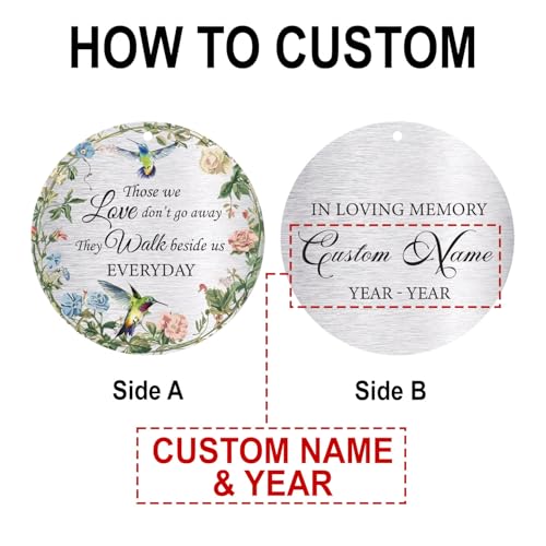 Image of Personalized 30 inch Memorial Wind Chimes for Outside, Bereavement Gift in Remembrance of a Loved One, Sympathy Gift for Loss of Mother Father Husband, Garden Patio Decor