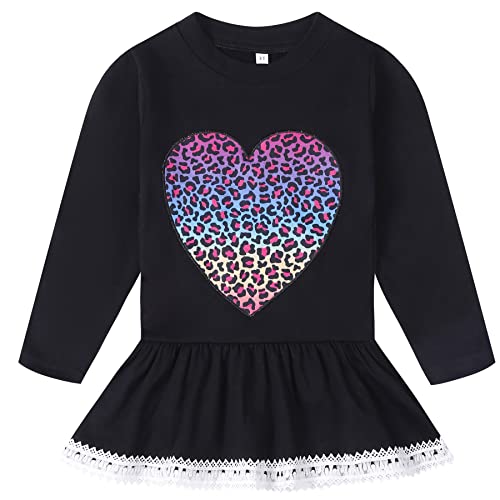 Image of RETSUGO Little Girls 2 Piece Clothing Sets Toddler Unicorn Sweatshirts and Leggings Cotton Fall Winter Casual Outfits 3-8T