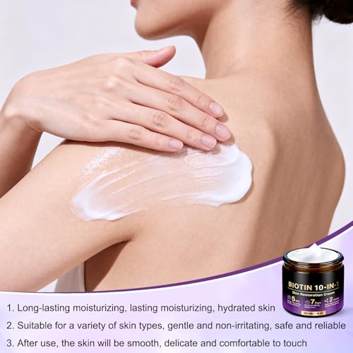 Generic 2pcs Biotin 10-in-1 Skin Restoration Cream,2026 New Professional，Effectively smoothes skin and deeply moisturizes Natural Collagen Lifting Serum for All Skin Types