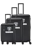 Travelite NFL 3-teiligesKoffer Set Las Vegas Raiders Größen L/M/S