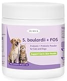 S.boulardii + FOS Pet Probiotic Powder for Dogs & Cats, 6.7 Billion CFU, Gut & Immune Support, Loose Stool & Digestive Upset Relief, Improves Stool Consistency, Skin Health, Veterinarian Recommended