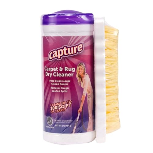 Capture Carpet & Rug Dry Cleaner w/Brush - Dogs &
