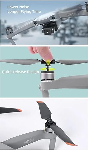 Image of 4 Propellers for DJI AIR 2 S DJI Mavic Air 2s Drone UAV Device Low Noise /Quick Release - Light Weight, Foldable Fan Blade Propellor RC Drone FPV Quadcopter Extra Spare Part Helicam Replacement Kit