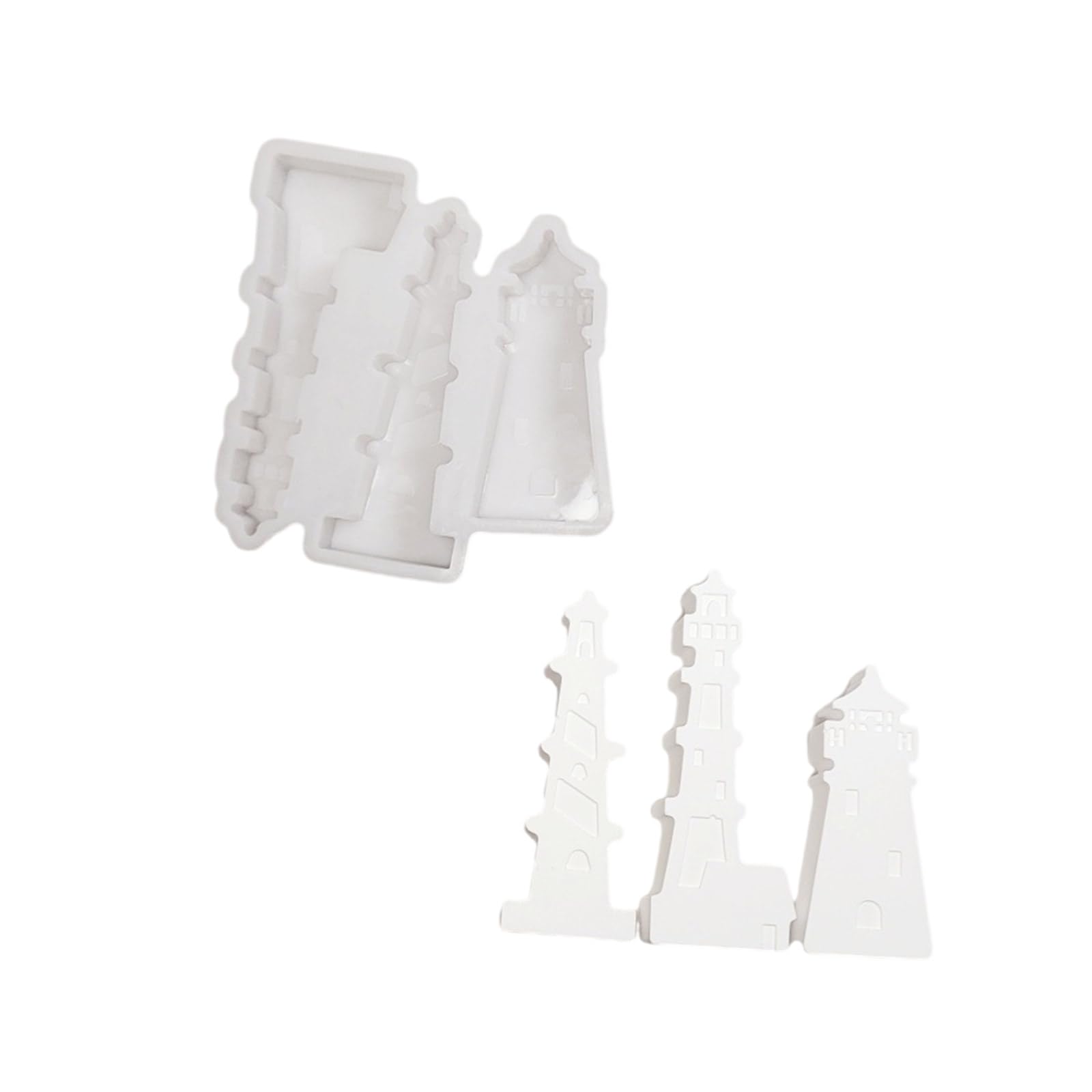 Kalttoy Lighthouse Sculpture Silicone Molds for Epoxy Resin Soap Cement Gypsum Silicone Molds for Craft