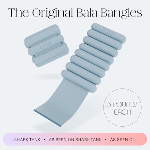 Image of Bala Bangles Wrist & Ankle Weights for Women & Men - Adjustable Weighted Bands - Soft Silicone Arm & Leg Weights for Pilates, Yoga, Walking, Barre, Home Workout & Strength Training Exercise