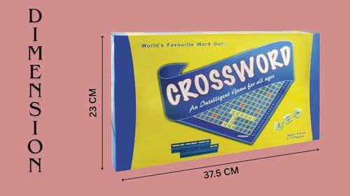 Image of BKDT Marketing Crossword English Word Puzzle Game for Kids - Vocabulary Builder for Kids (Crossword Senior) - Birthday /Retrun Gifts