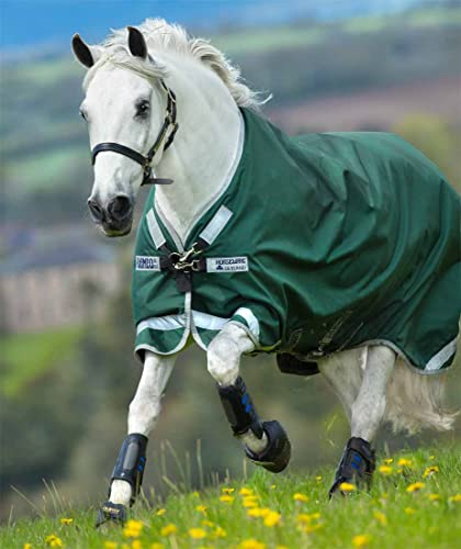 Horseware Rambo Original lite mit Beinausschnitt Green- Silver (125)